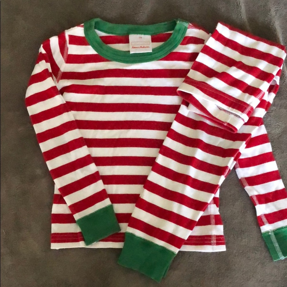 Hannah Andersson Red/Green Christmas Pjs